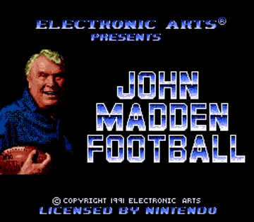 John Madden Football (USA) screen shot title